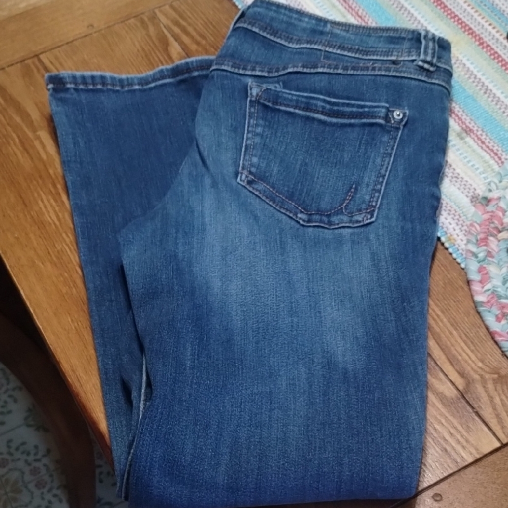 INC International Concepts Dark Blue Straight Leg Jeans